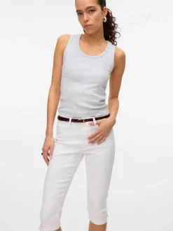 VMELLY Mid rise Slim fit Capris