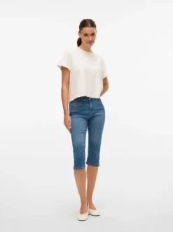 VMELLY Mid rise Slim fit Capris