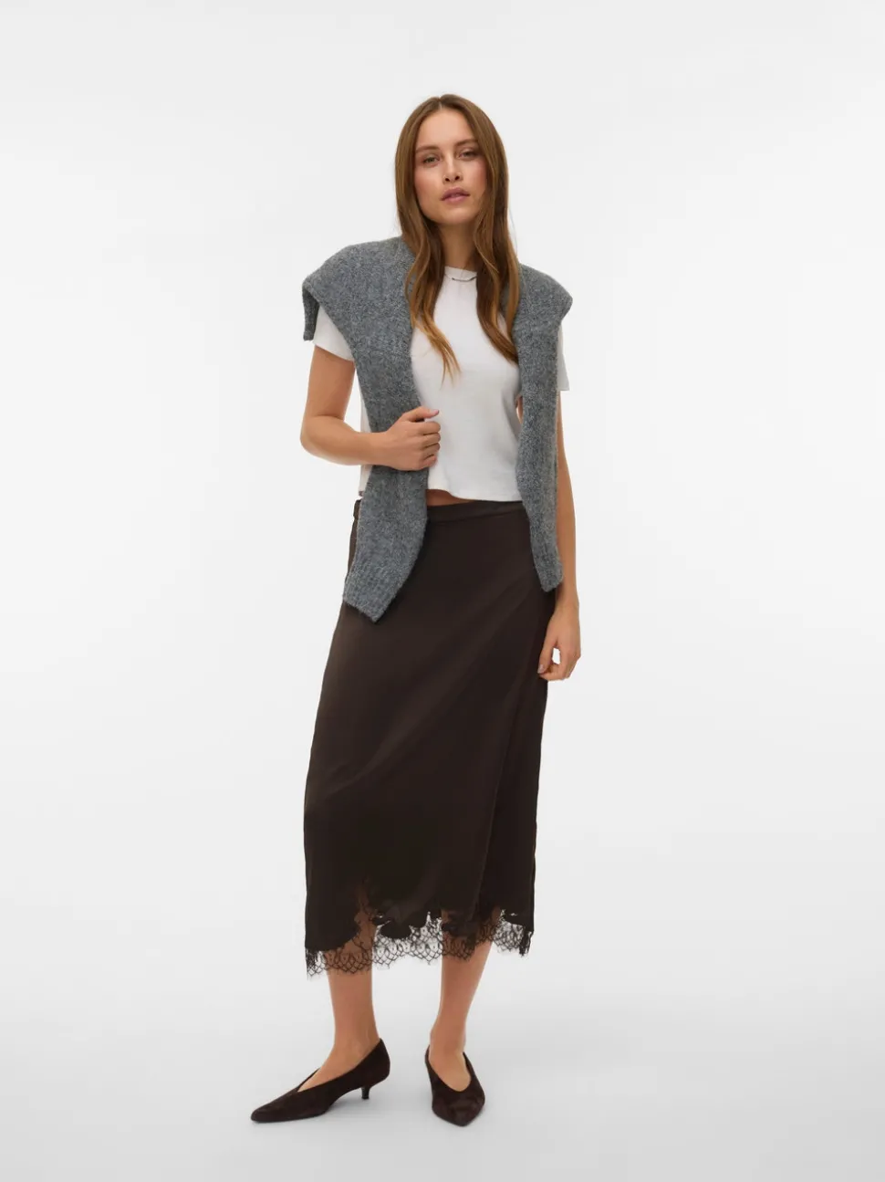 VMGINNY High waist Midi-rok