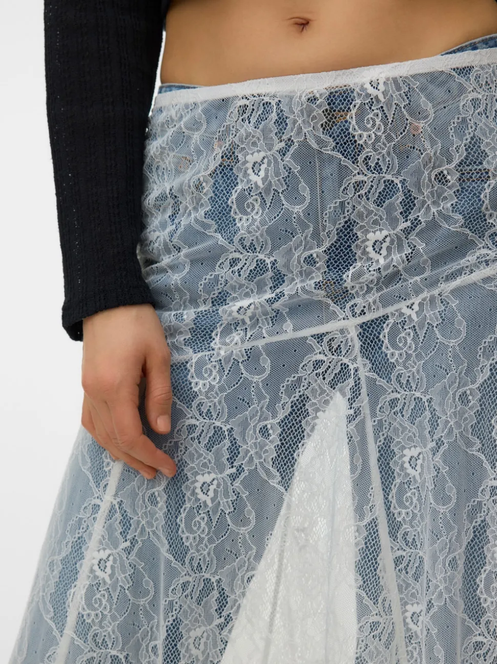 VMHARPER High waist Midi-rok