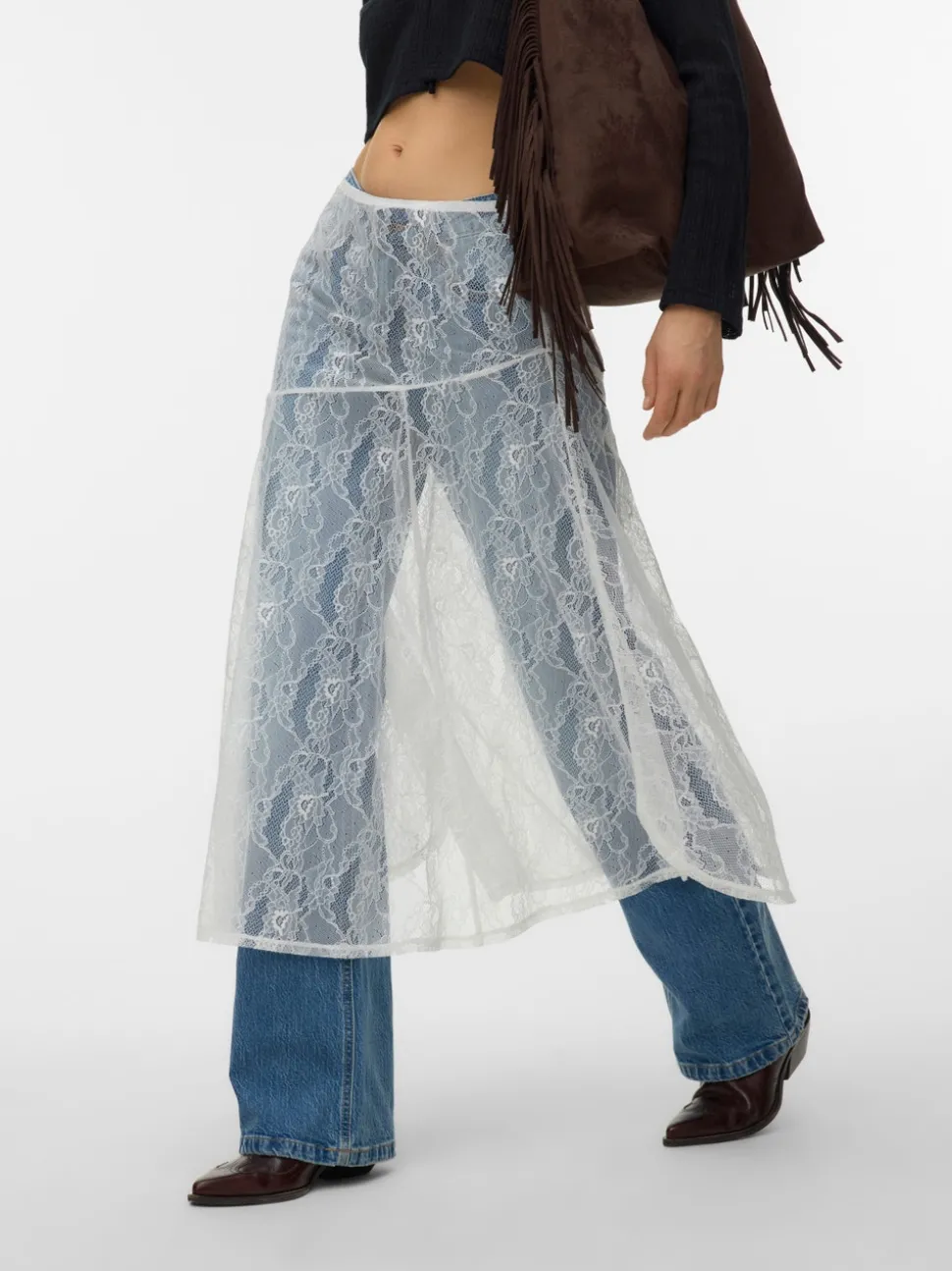VMHARPER High waist Midi-rok
