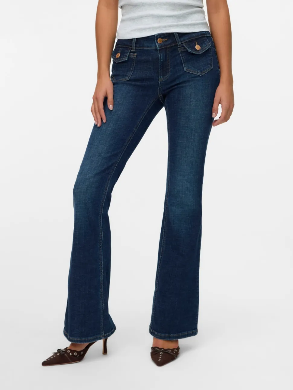 VMJEAN Low rise Flared fit Jeans