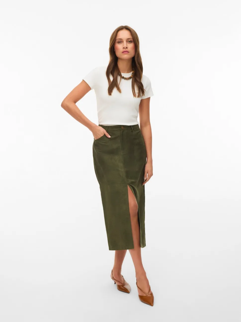 VMKATHY High waist Midi-rok