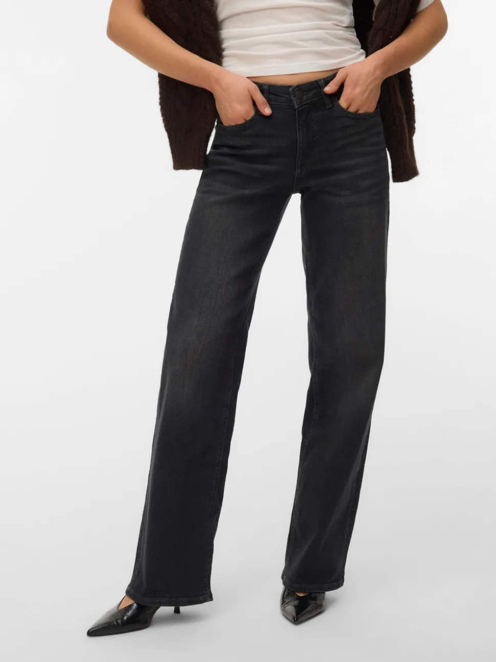 VMLEXI-STRETCH Mid rise Wide leg fit Jeans