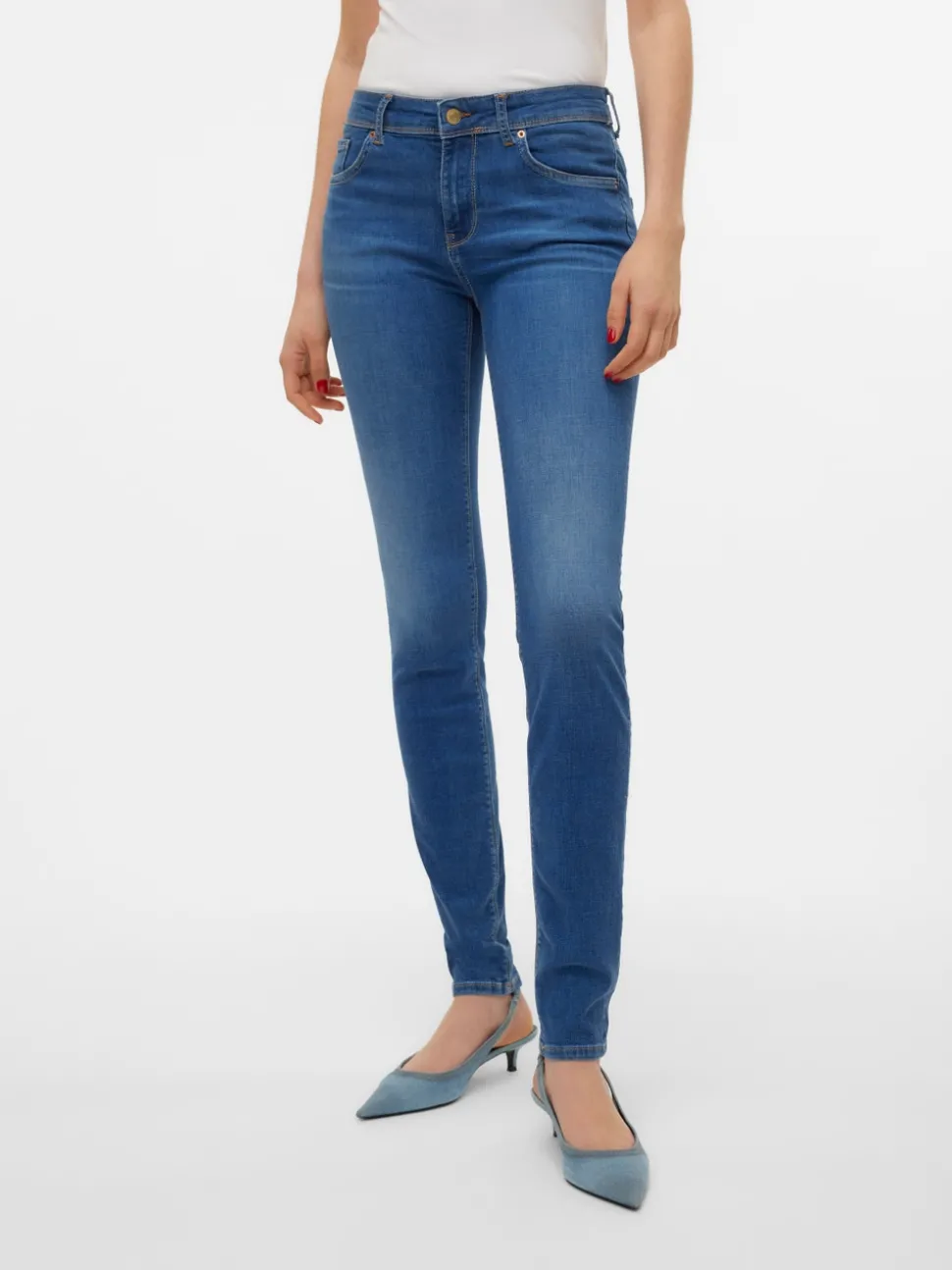 VMLUX Mid rise Slim fit Jeans