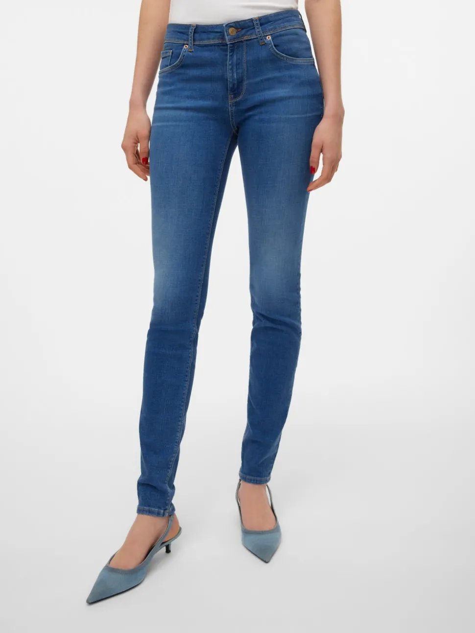 VMLUX Mid rise Slim fit Jeans