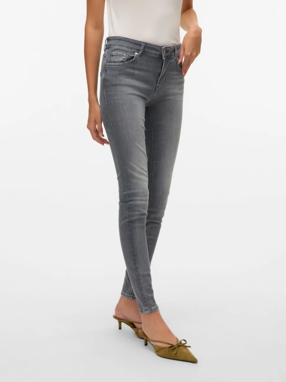VMLUX Mid rise Slim fit Jeans
