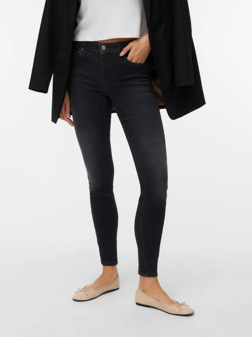VMLUX Mid rise Slim fit Jeans