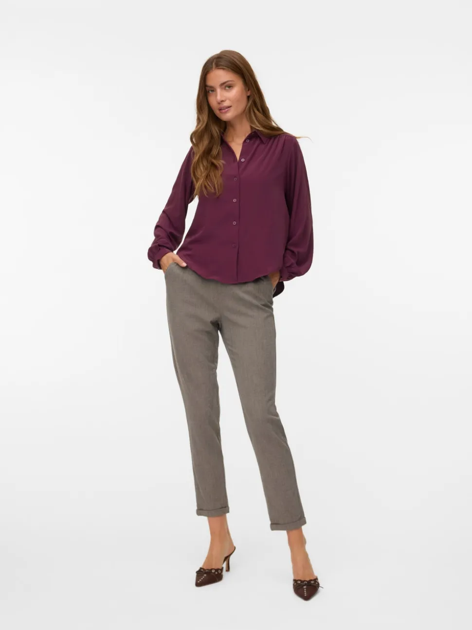 VMMAYA Mid waist Broek