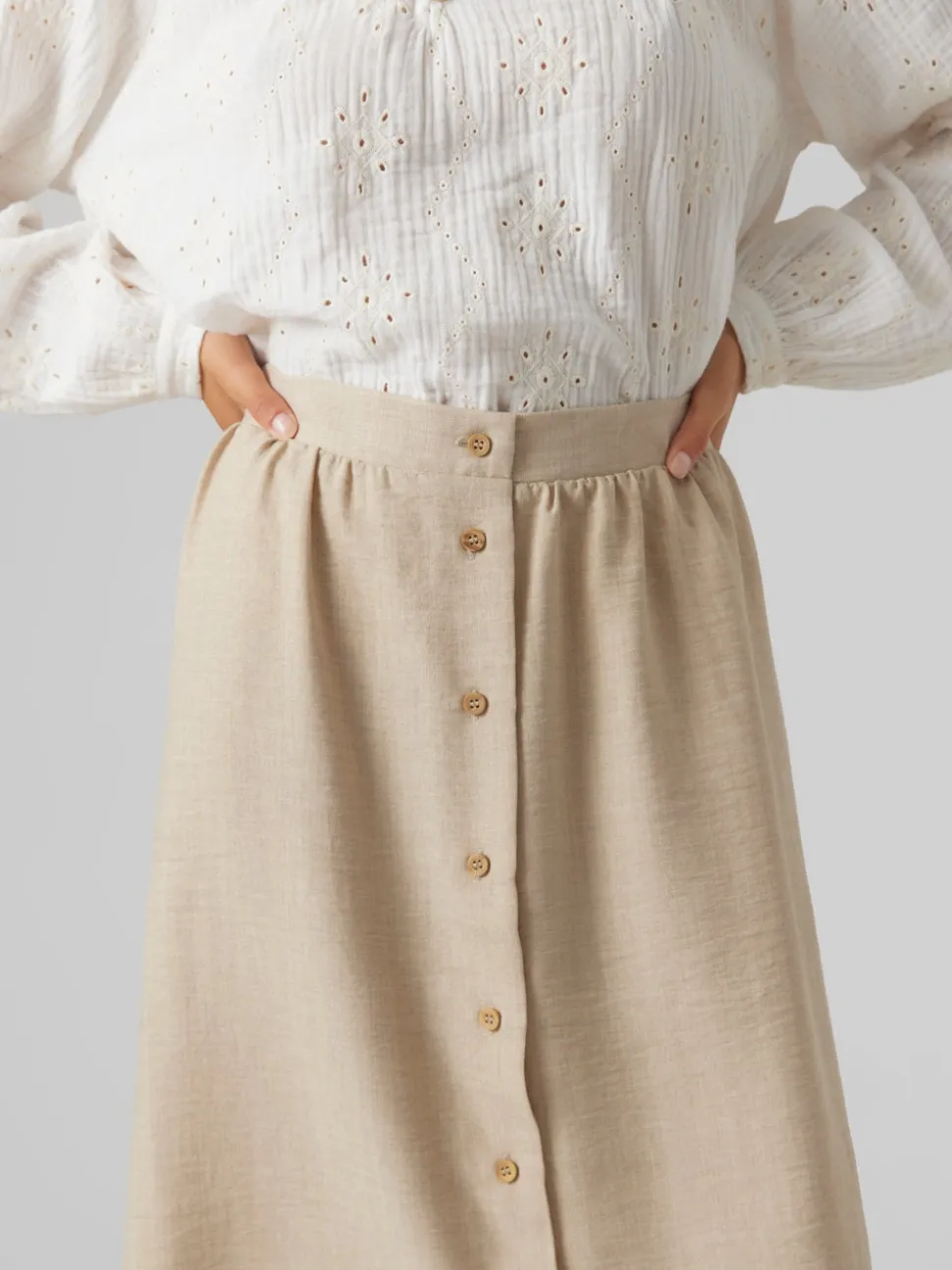 VMMELANEY High waist Lange rok