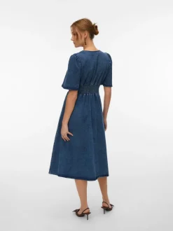 VMMELANEY Midi-jurk