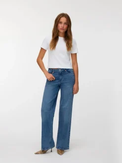 VMMIRA Mid rise Brede pasvorm - bijgesneden Jeans