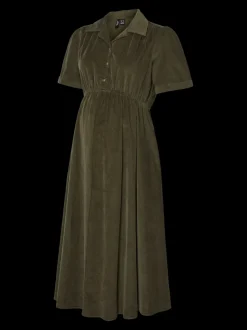 VMMRAY Corduroy Zwangerschapsjurk