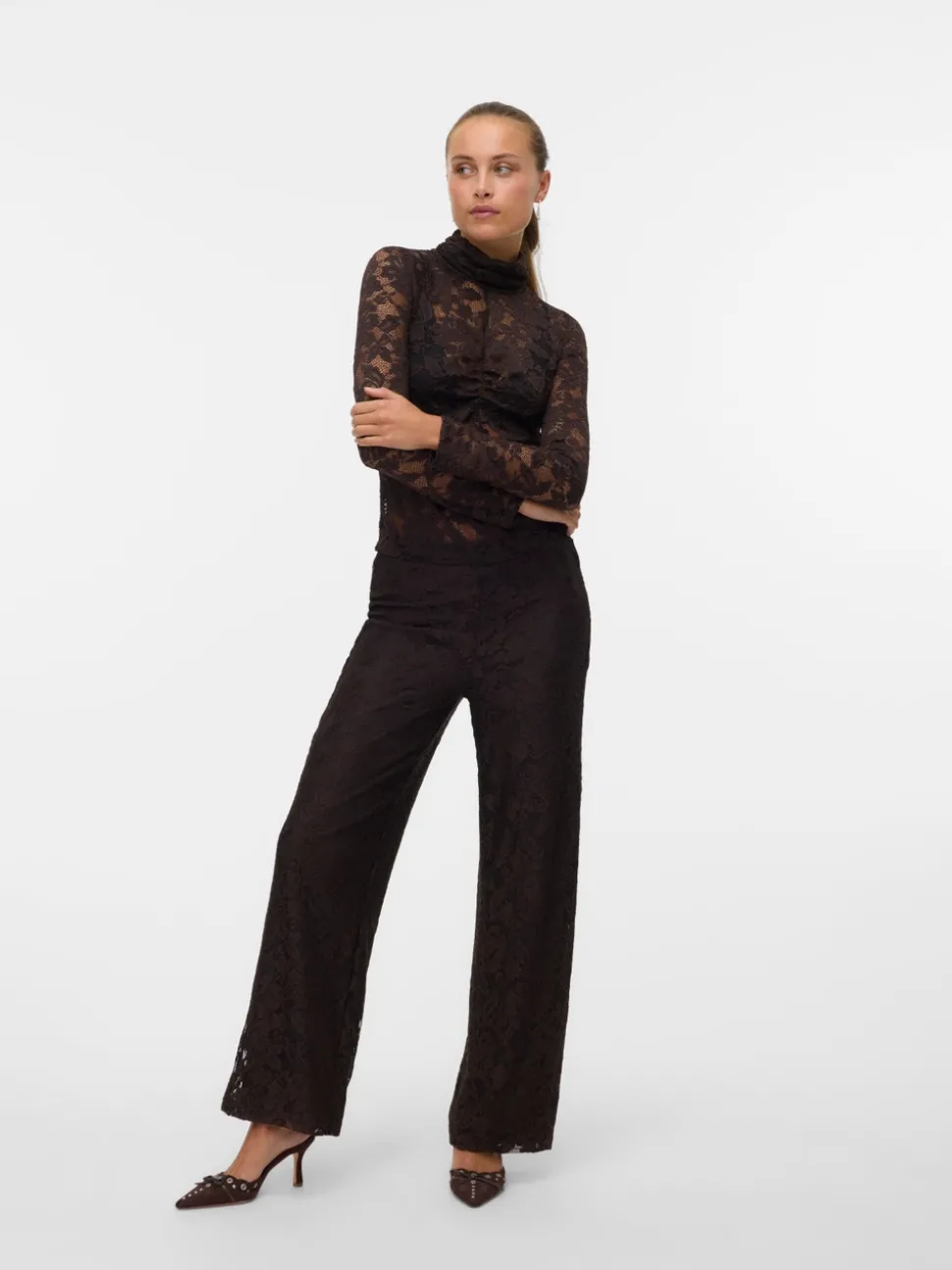 VMNELINE High waist Broek