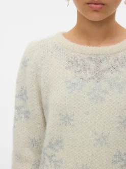 VMNEWSNOWYFROST Gebreide pullover