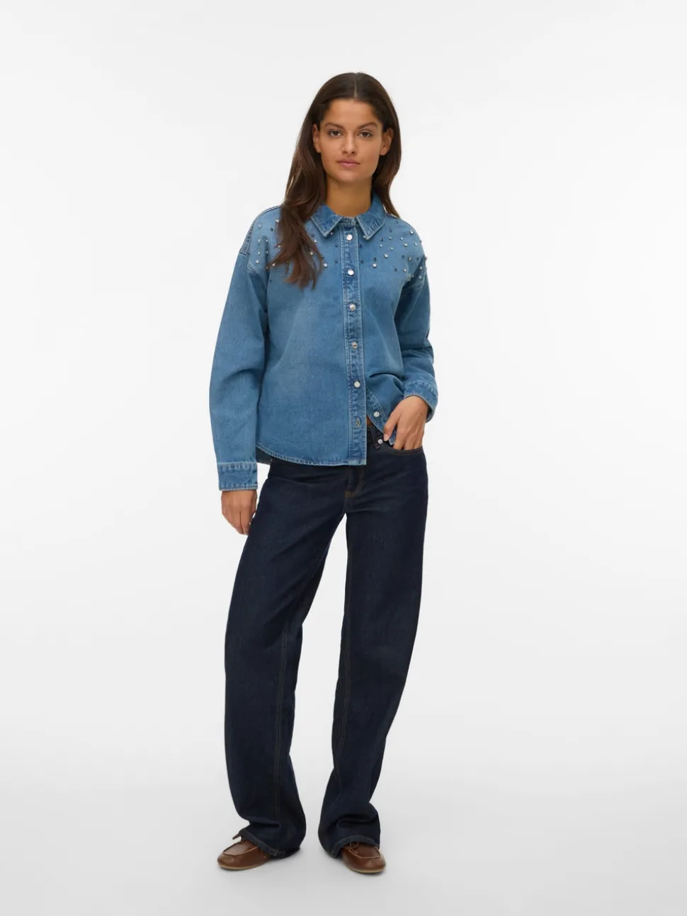 VMPIXIE Denim overhemd