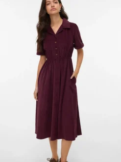 VMRAY Corduroy Midi-jurk