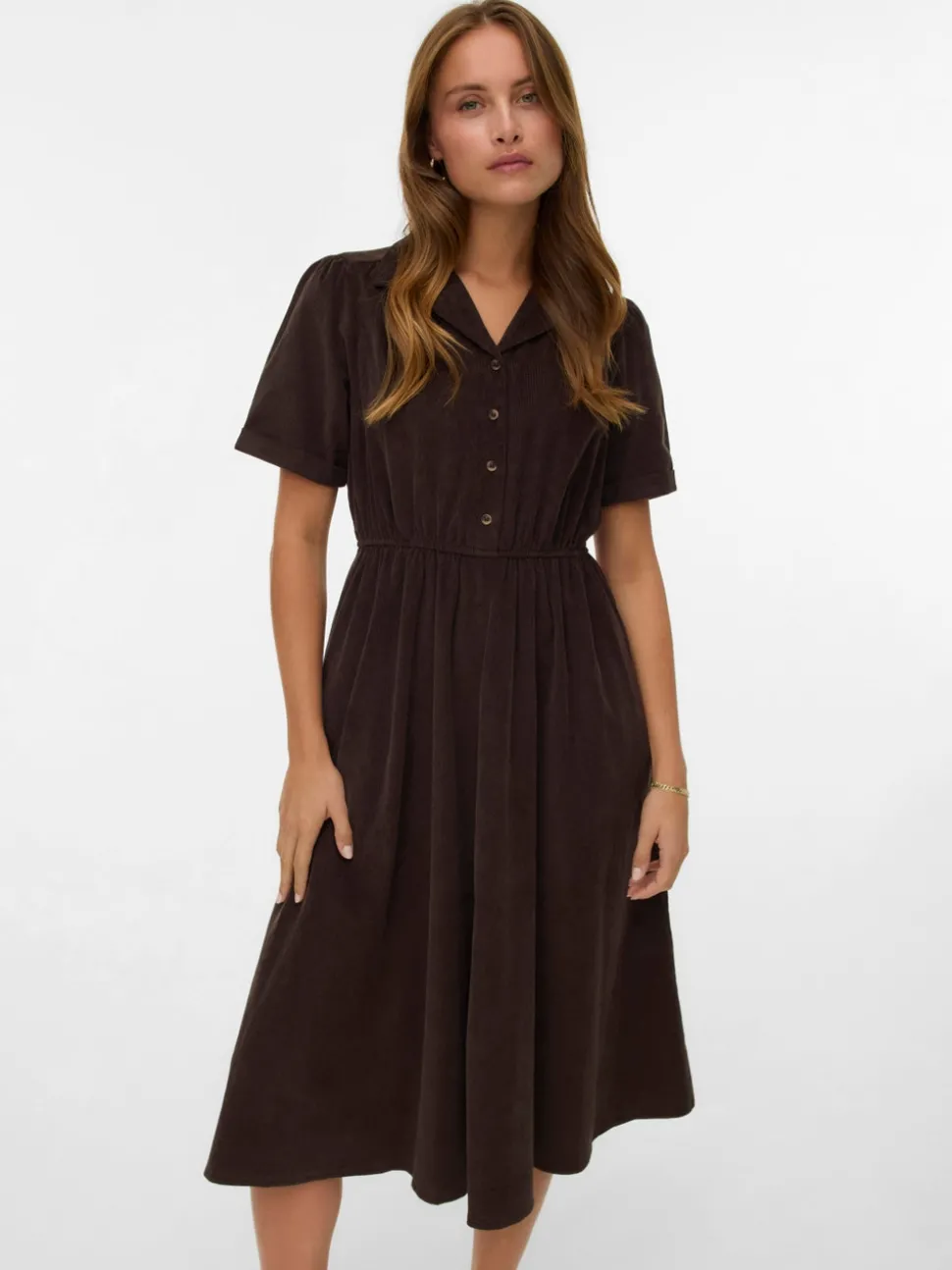 VMRAY Corduroy Midi-jurk