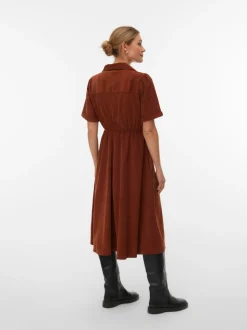VMRAY Corduroy Midi-jurk