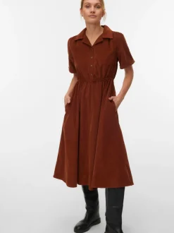 VMRAY Corduroy Midi-jurk