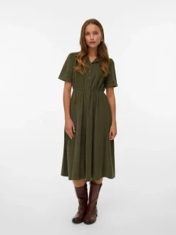 VMRAY Corduroy Midi-jurk