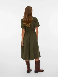 VMRAY Corduroy Midi-jurk