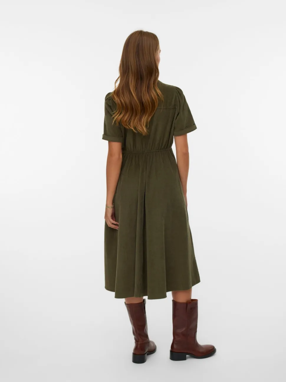 VMRAY Corduroy Midi-jurk