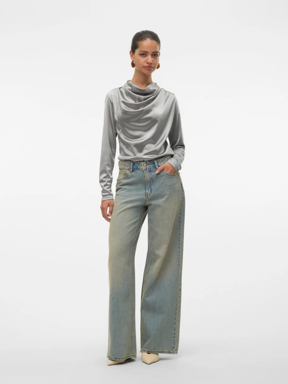 VMREMY Mid rise Wide leg fit Jeans
