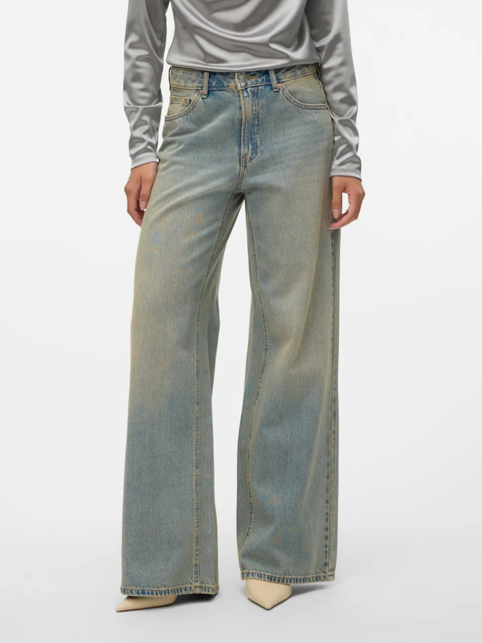 VMREMY Mid rise Wide leg fit Jeans