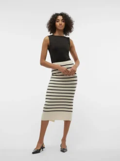 VMSABA Mid waist Midi-rok