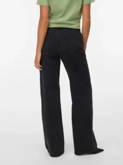 VMSANDIE-STRETCH Mid rise Wide leg fit Jeans