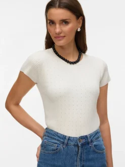 VMSILJE Gebreide T-shirt