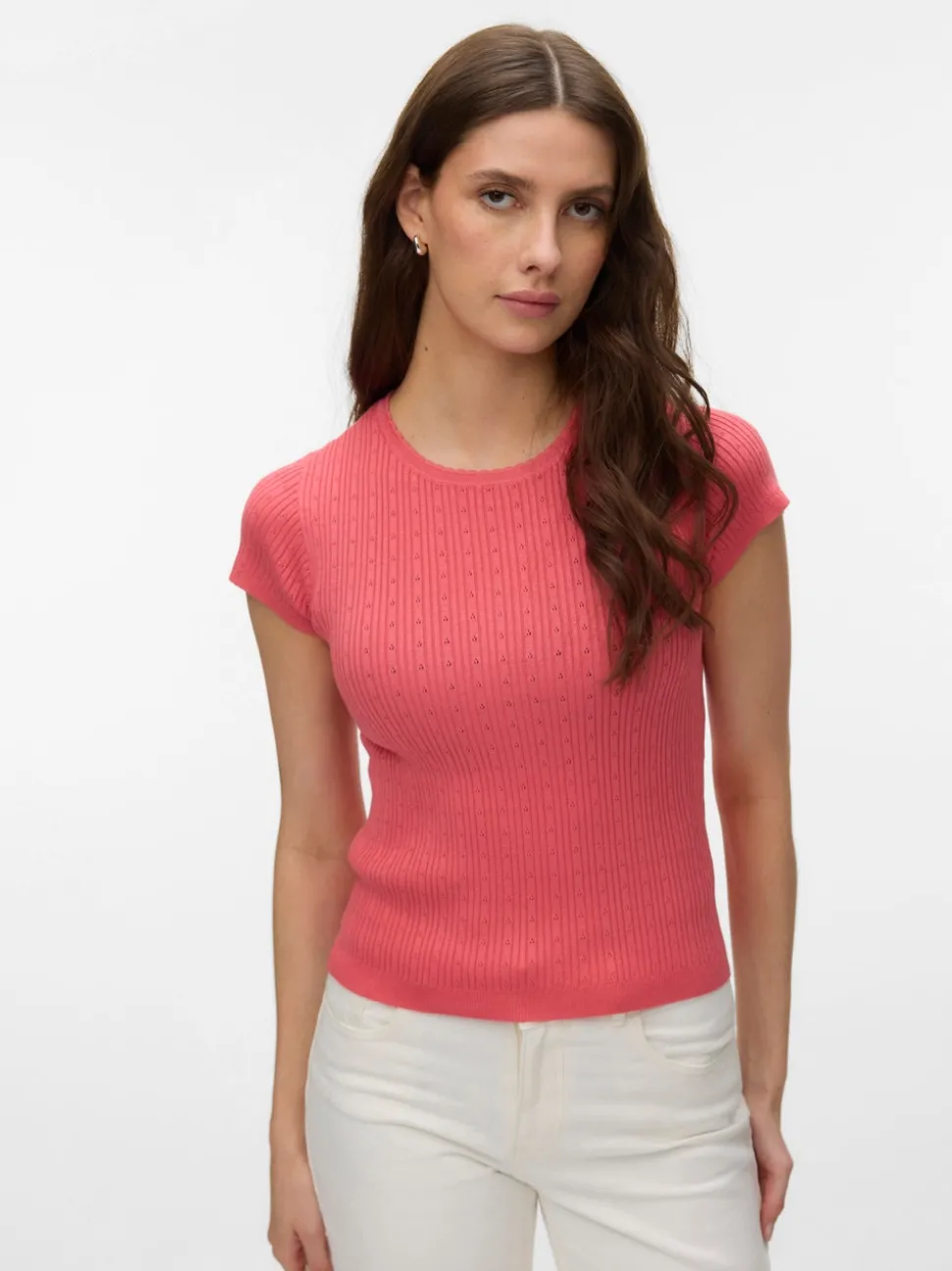 VMSILJE Gebreide T-shirt