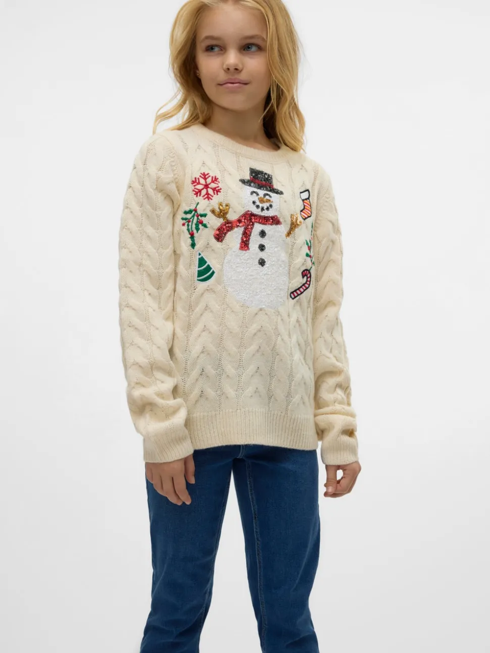 VMSNOWMAN Gebreide pullover