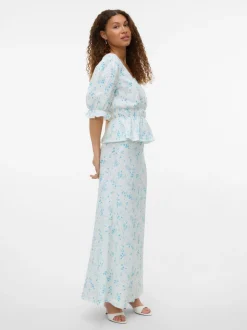 VMSOMYA High waist Lange rok