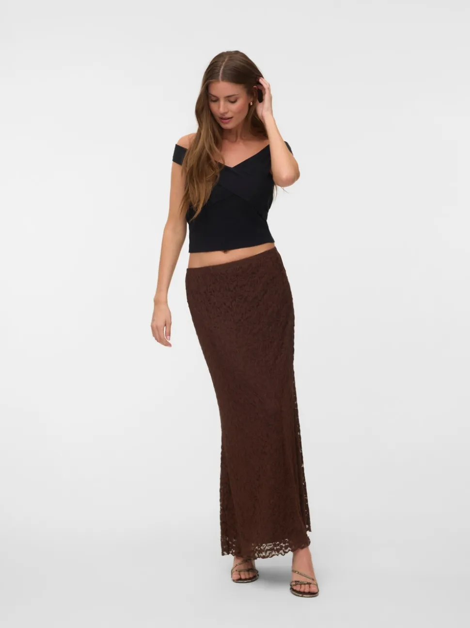 VMTALULA High waist Midi-rok