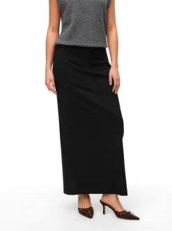 VMTAMI Mid waist Lange Pinstripe rok