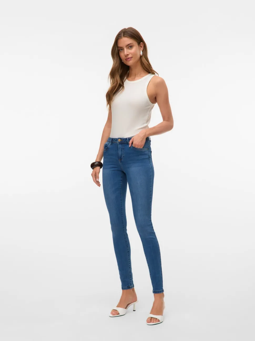 VMTANYA Mid rise Skinny fit Jeans