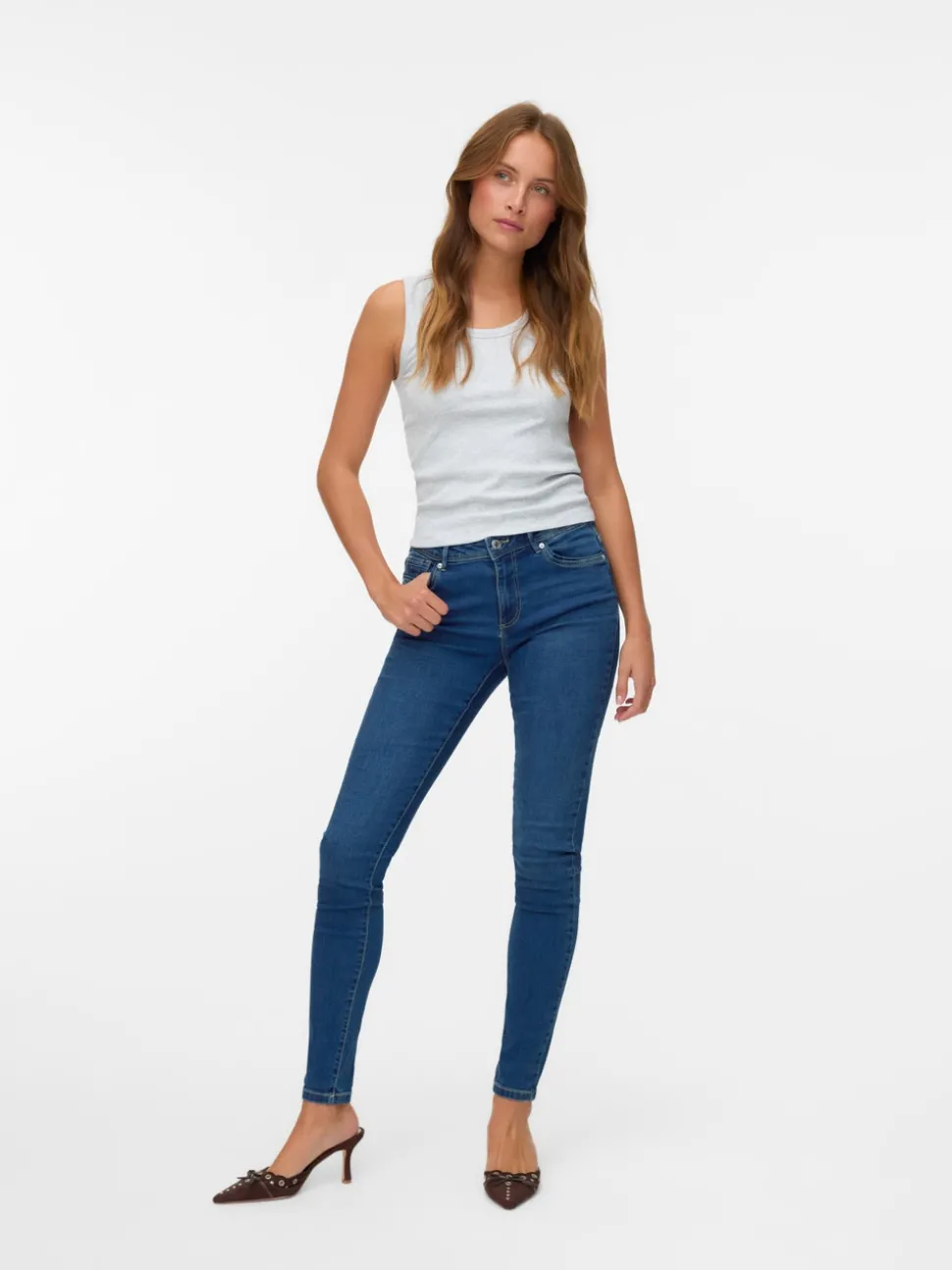 VMTANYA Mid rise Skinny fit Jeans
