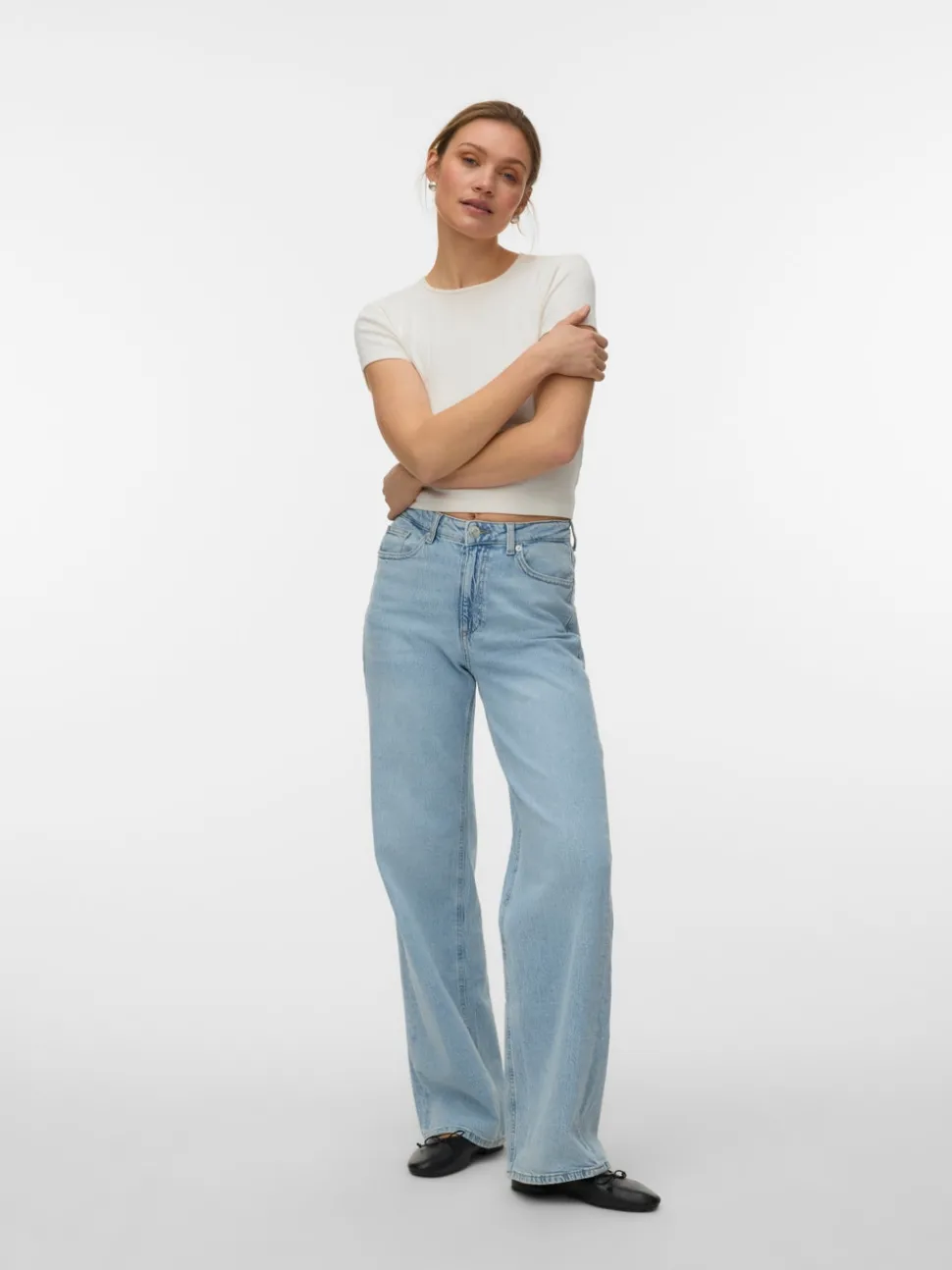 VMTESSA High rise Wide leg fit Jeans