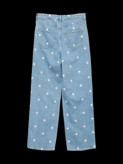 VMTESSA High rise Brede pasvorm - bijgesneden Jeans