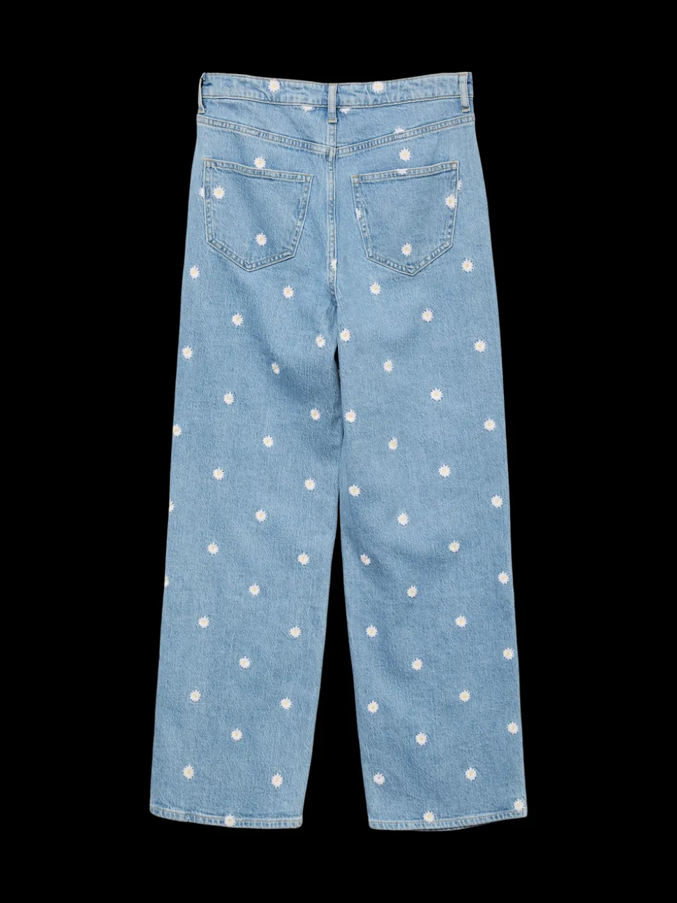 VMTESSA High rise Brede pasvorm - bijgesneden Jeans