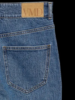 VMTESSA High rise Brede pasvorm - bijgesneden Jeans
