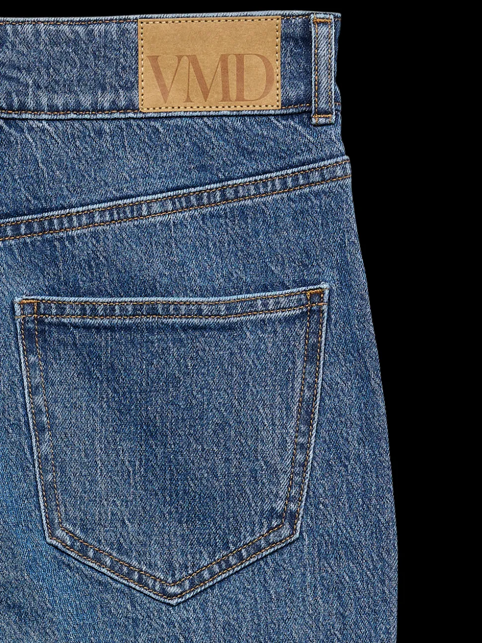 VMTESSA High rise Brede pasvorm - bijgesneden Jeans