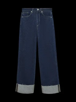 VMTESSA High rise Brede pasvorm - bijgesneden Jeans