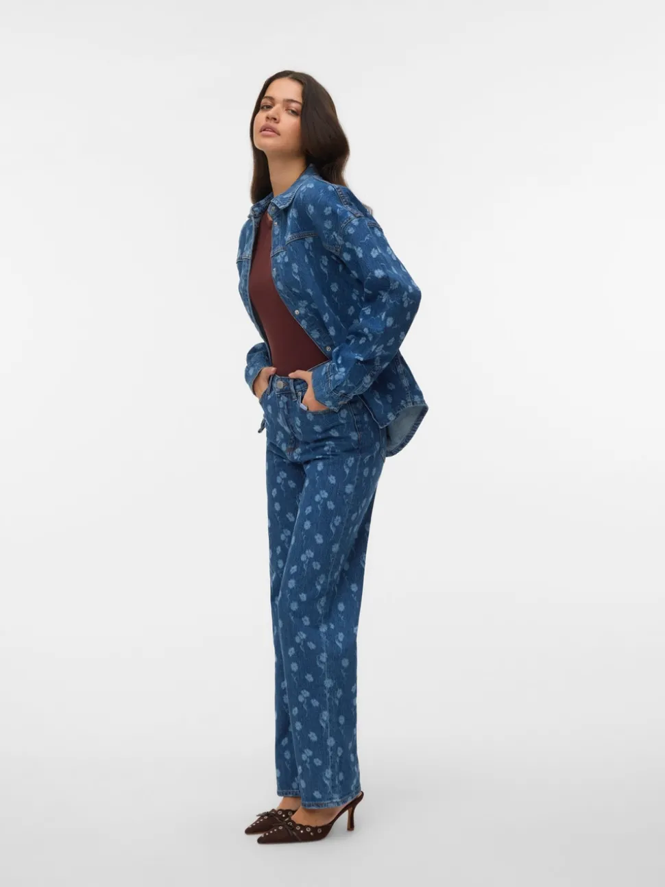 VMTESSA High rise Wide leg fit Jeans