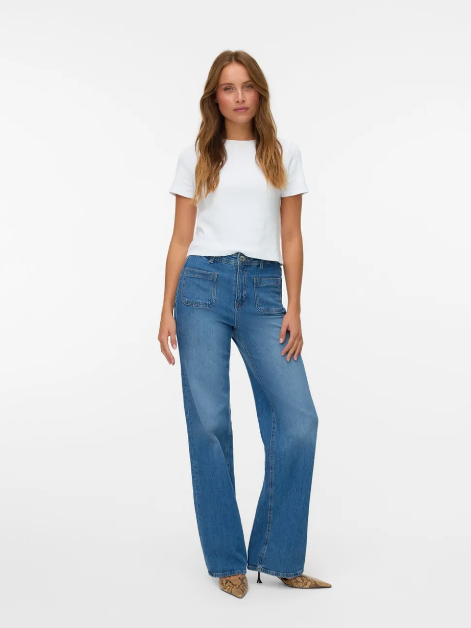 VMTESSA High rise Wide leg fit Jeans