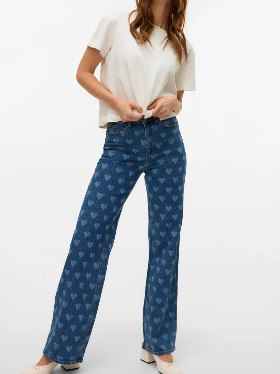VMTESSA High rise Wide leg fit Jeans