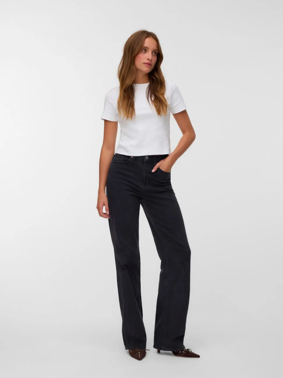 VMTESSA High rise Wide leg fit Jeans