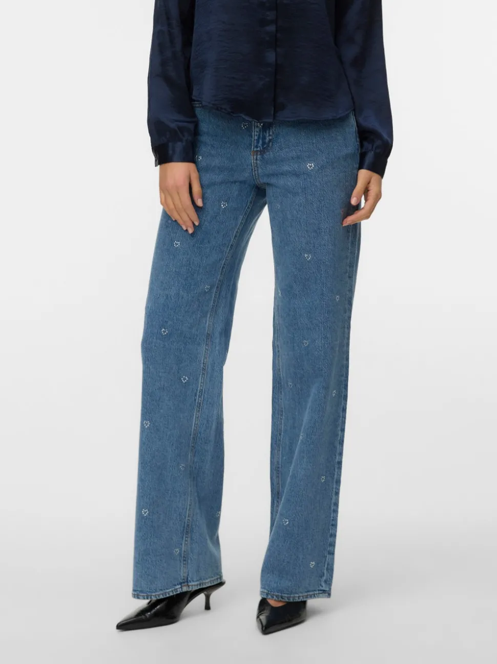 VMTESSA High rise Wide leg fit Jeans